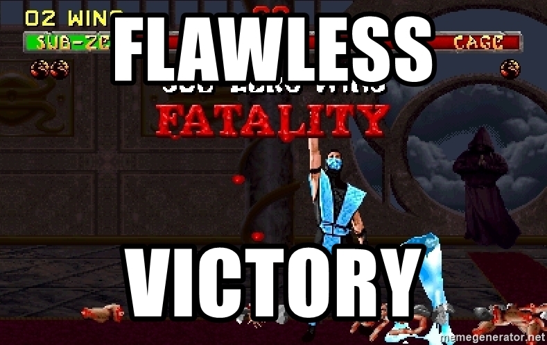 Flaweless victory mortal combat meme